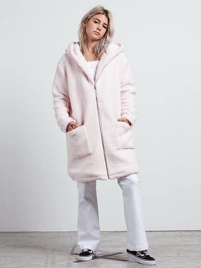 GMJ Sherpa Coat - Light Peony