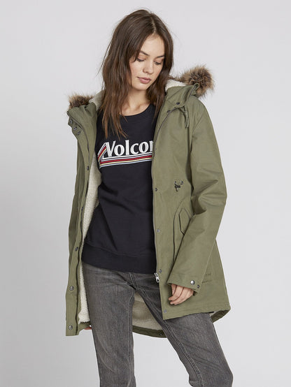 Less Is More 5K Parka - Army Green Combo