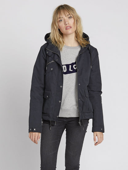 Walk On By Short 5K Parka - Black