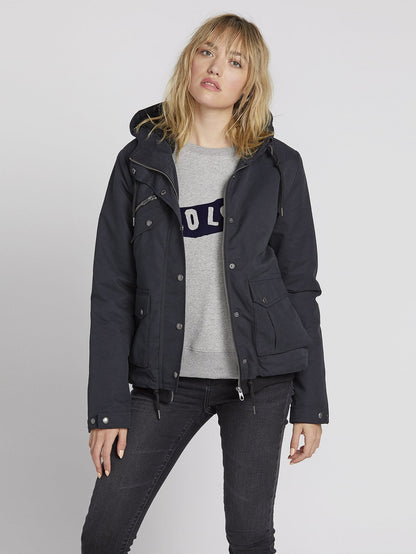 Walk On By Short 5K Parka - Black