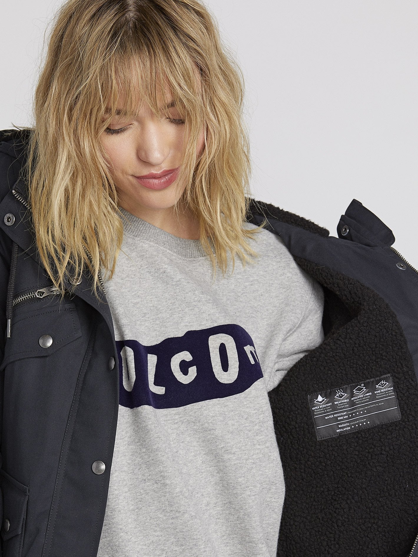 Walk On By Short 5K Parka - Black