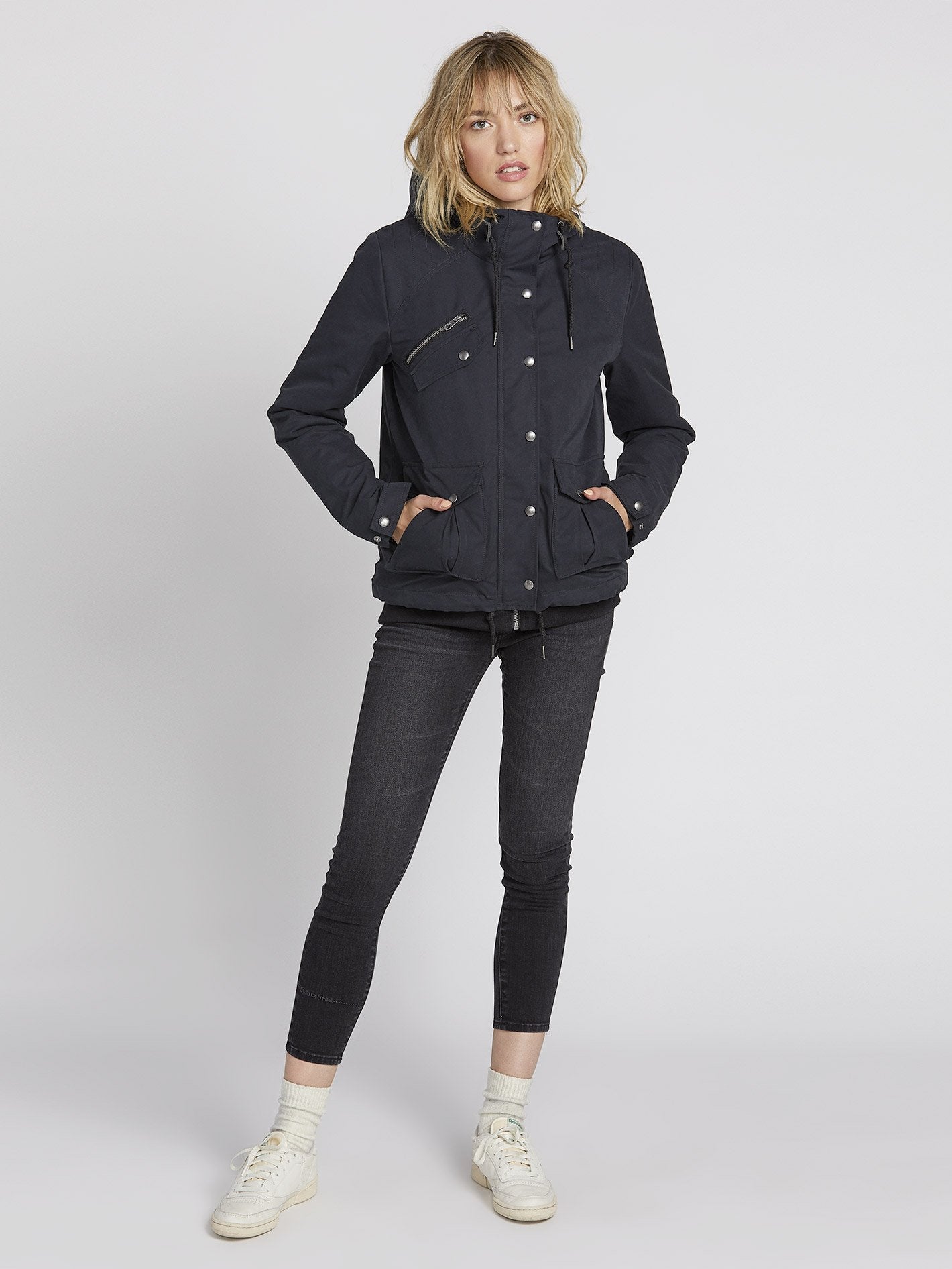Walk On By Short 5K Parka - Black