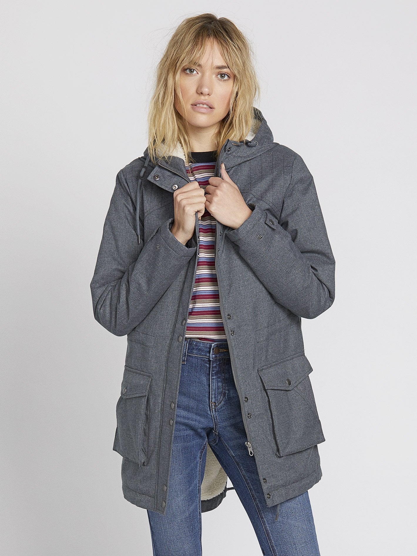 Walk On By 5K Nuts Parka - Heather Black