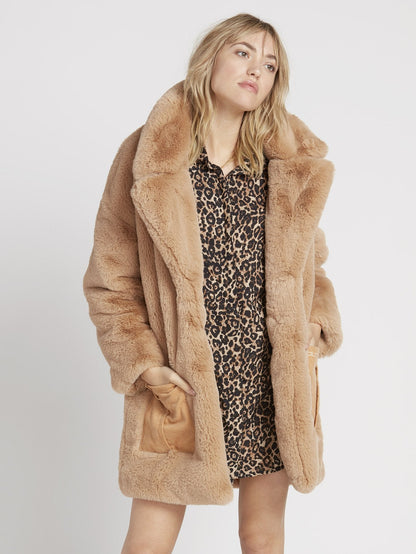 Phewfur Coat - Camel
