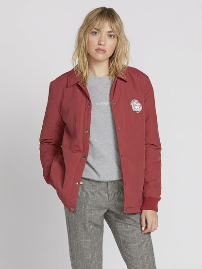 Coach Up Sherpa Jacket - Auburn
