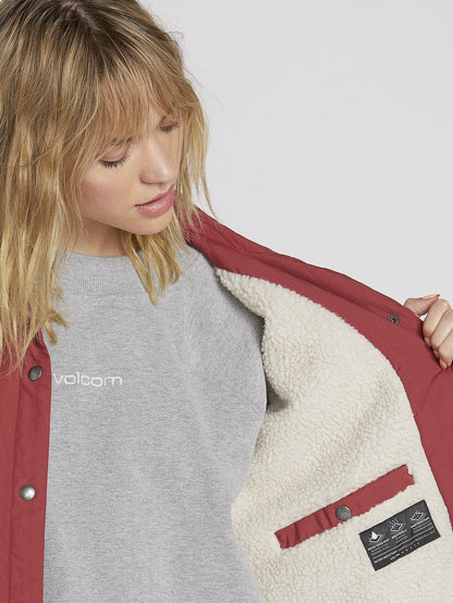 Coach Up Sherpa Jacket - Auburn
