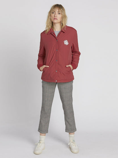 Coach Up Sherpa Jacket - Auburn