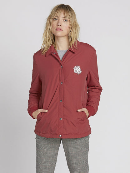Coach Up Sherpa Jacket - Auburn