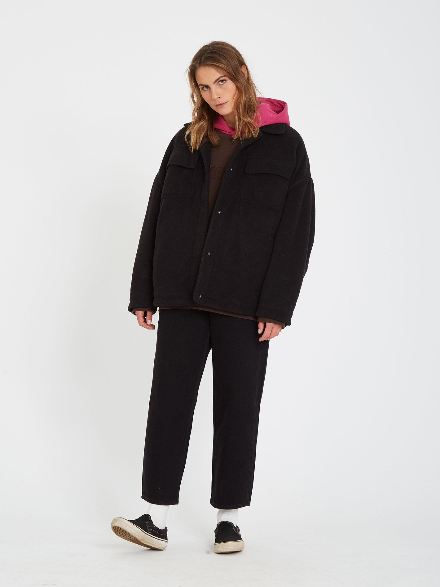 Ottamam Over-shirt Jacket - BLACK