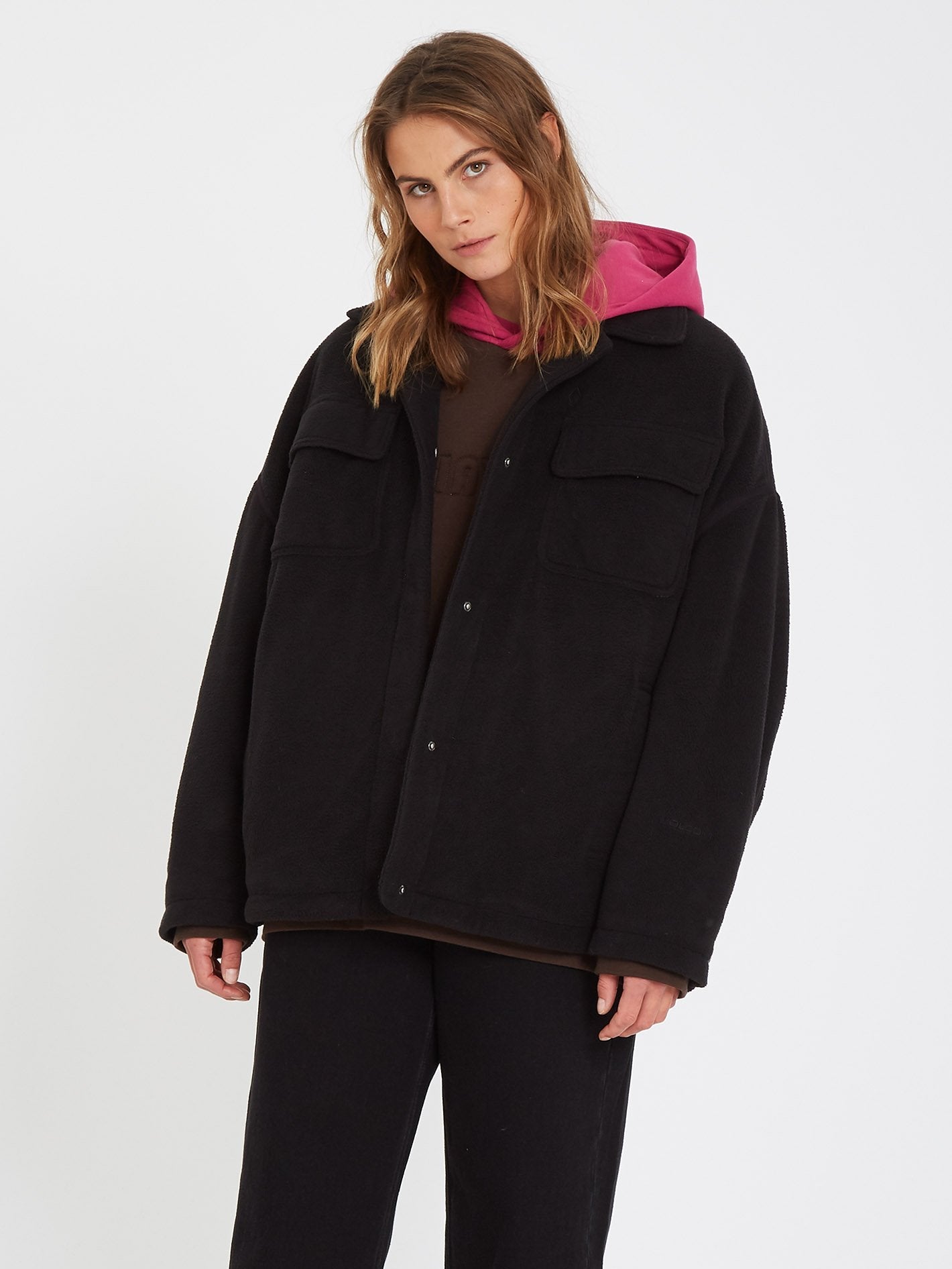 Ottamam Over-shirt Jacket - BLACK