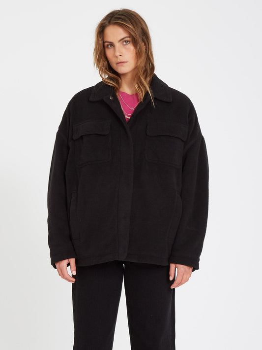 Ottamam Over-shirt Jacket - BLACK