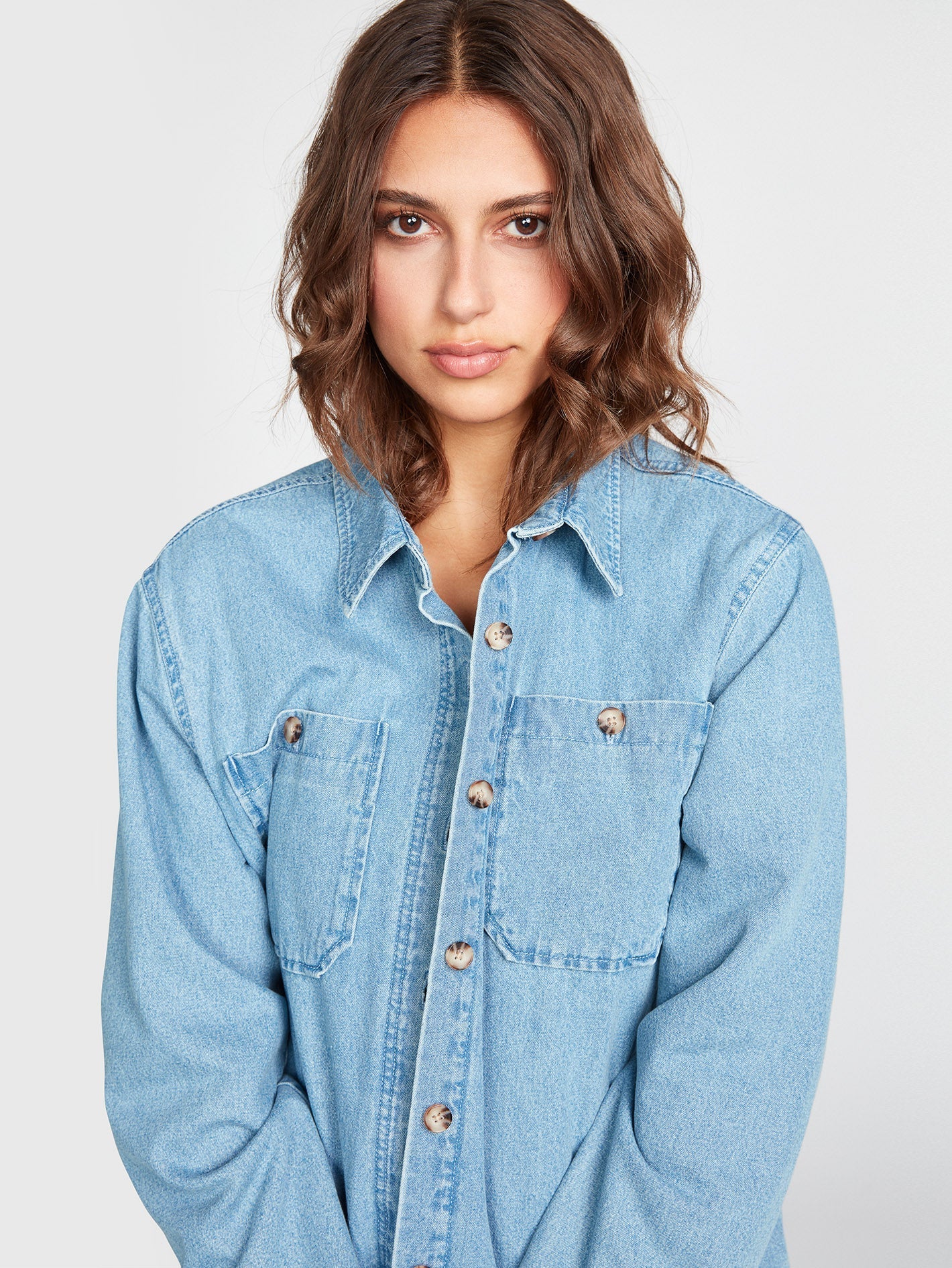 Layer Me Shacket Jacket - LAVENDER