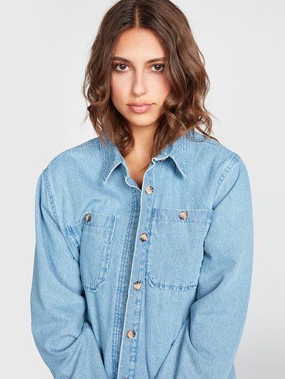 Layer Me Shacket Jacket - LAVENDER