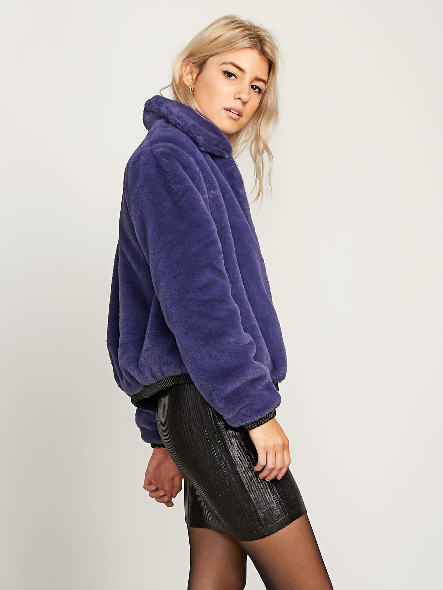 Fuzzy Fresh Jacket - Sea Navy