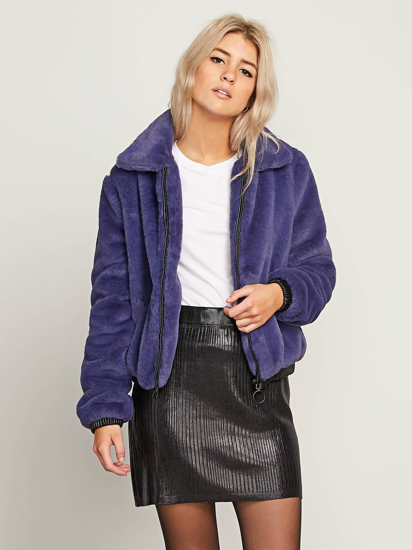 Fuzzy Fresh Jacket - Sea Navy