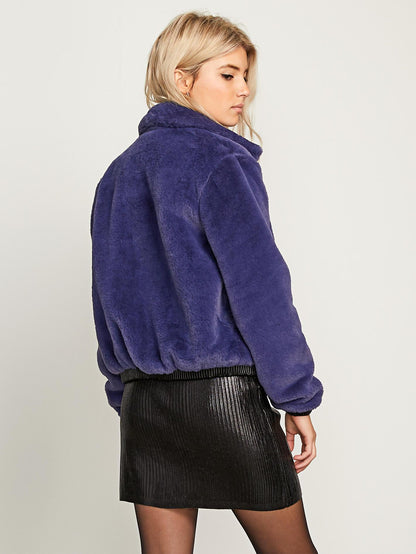 Fuzzy Fresh Jacket - Sea Navy