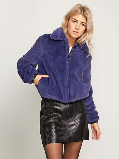 Fuzzy Fresh Jacket - Sea Navy