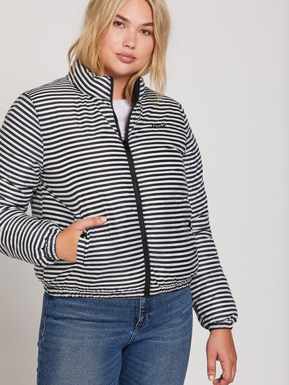 Puffs N Stuf Reversible Jacket - BLACK