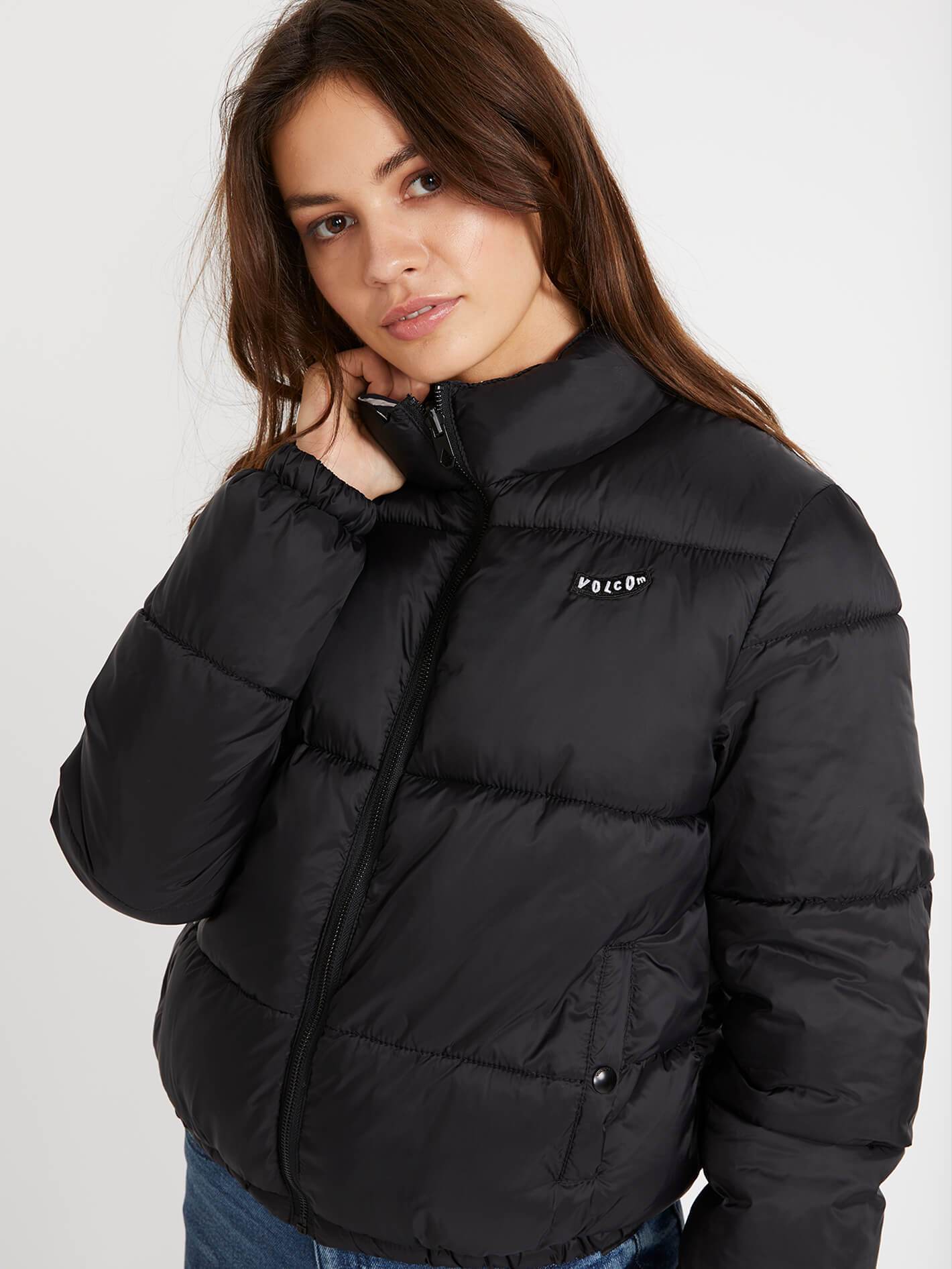 Puffs N Stuf Reversible Jacket - BLACK