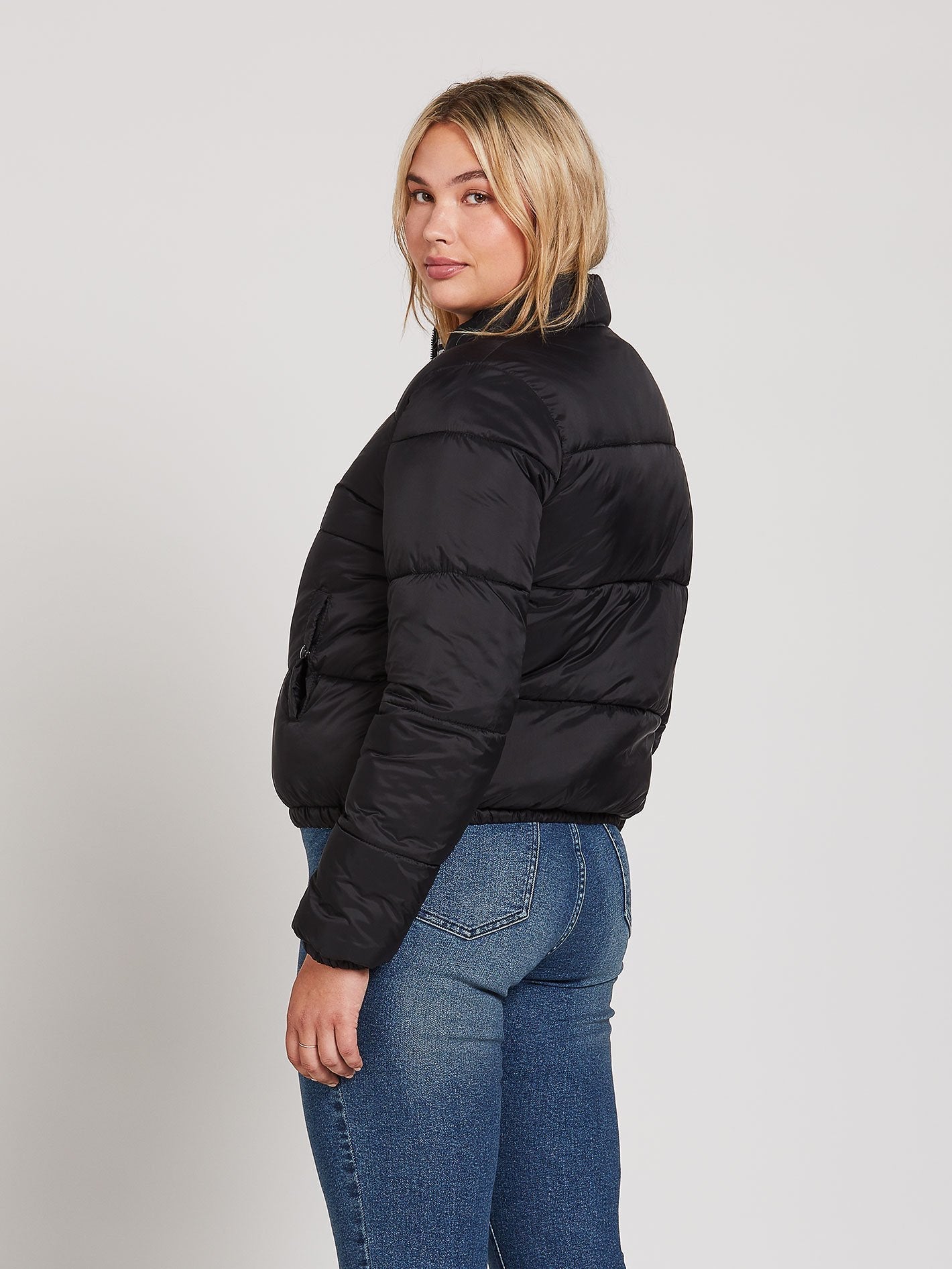 Puffs N Stuf Reversible Jacket - BLACK