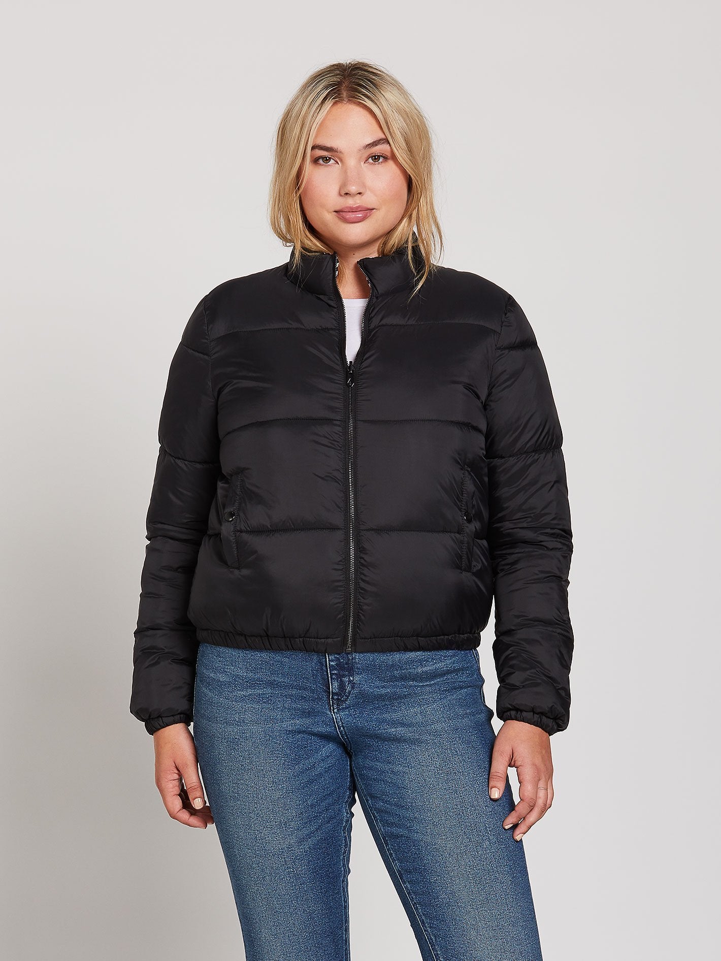 Puffs N Stuf Reversible Jacket - BLACK