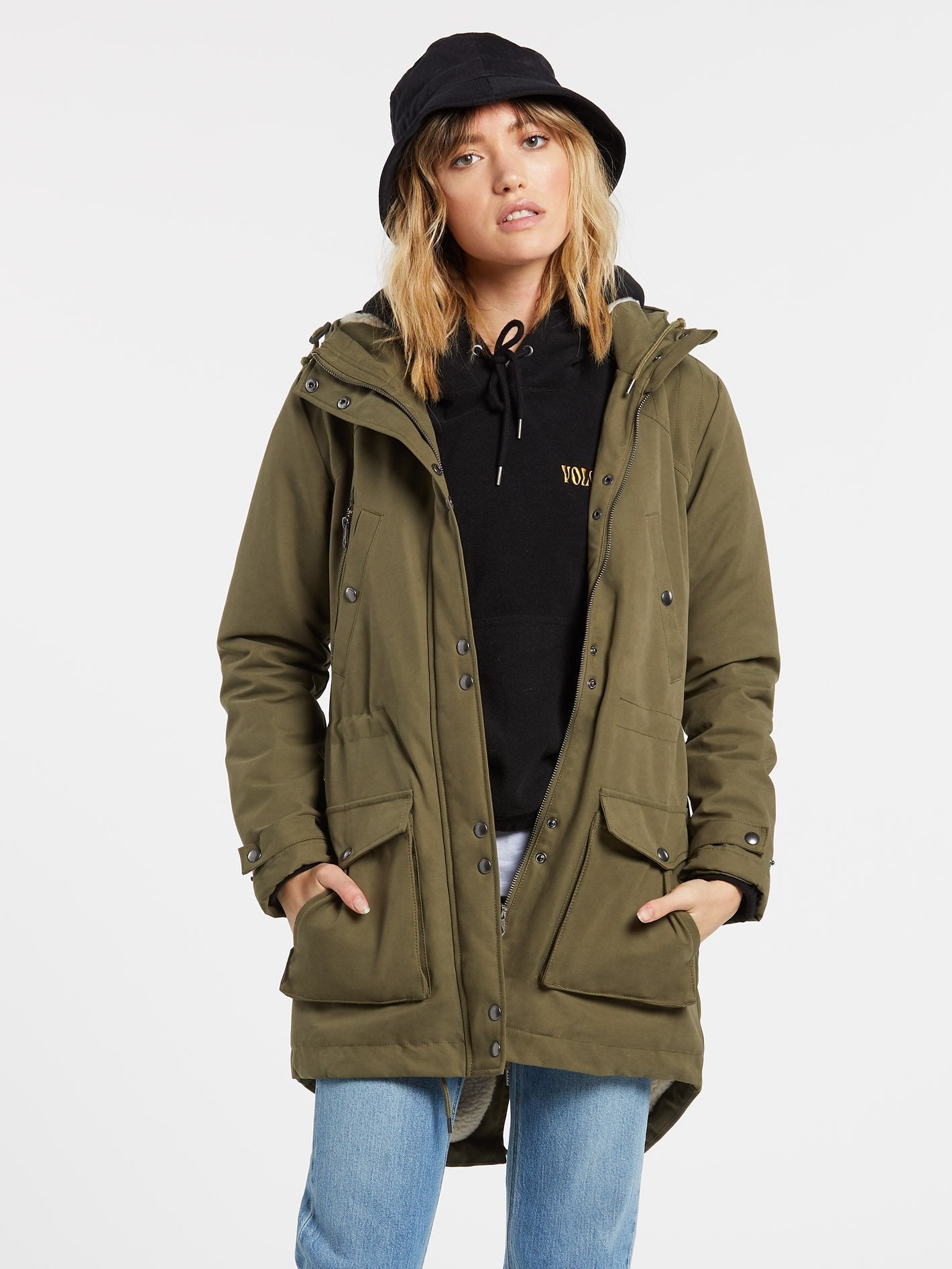 Walk On By 5K Parka - OLIVE