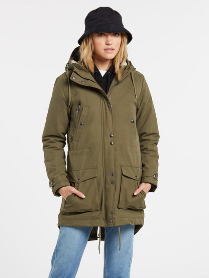 Walk On By 5K Parka - OLIVE