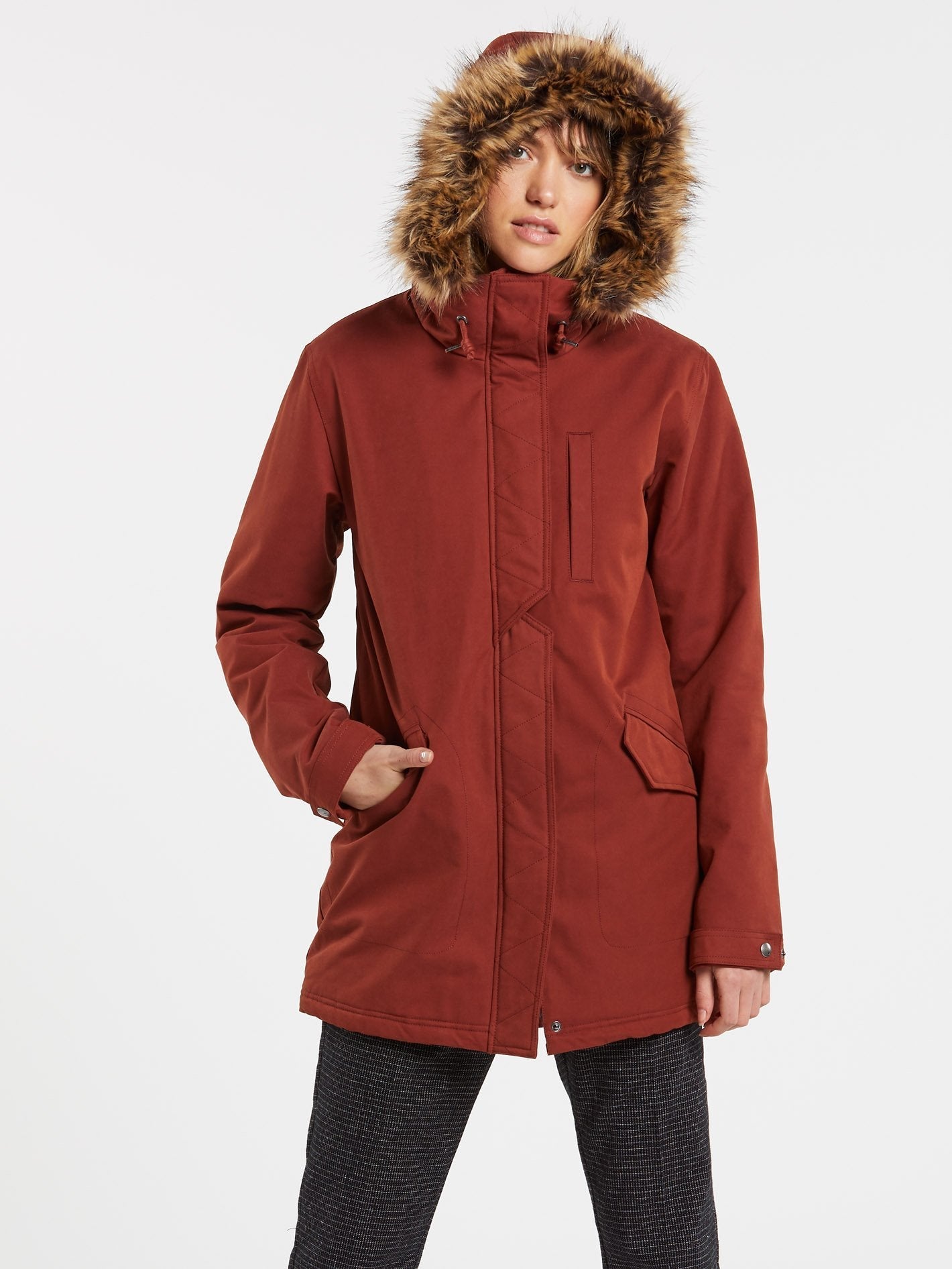 Less Is More 5K Parka - BRICK