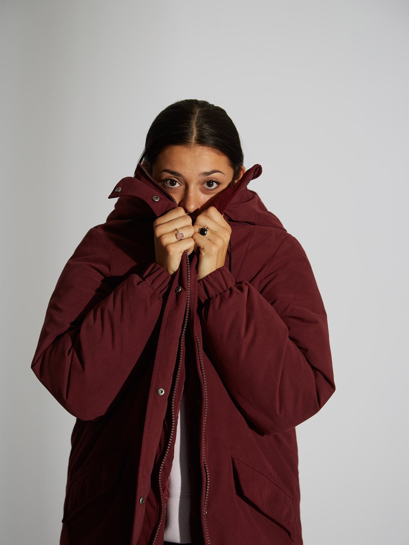 Sleepi Puff Parka - BURGUNDY