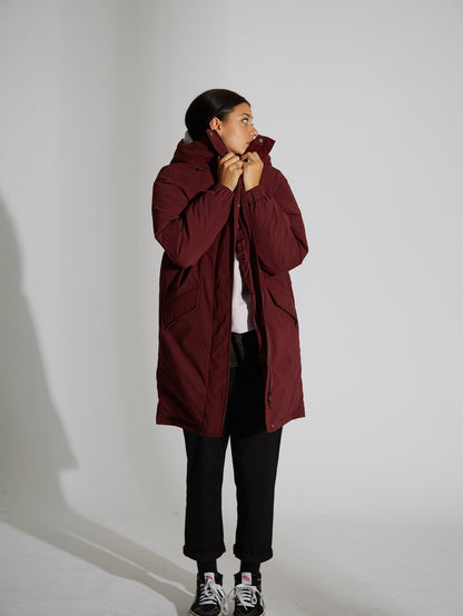 Sleepi Puff Parka - BURGUNDY
