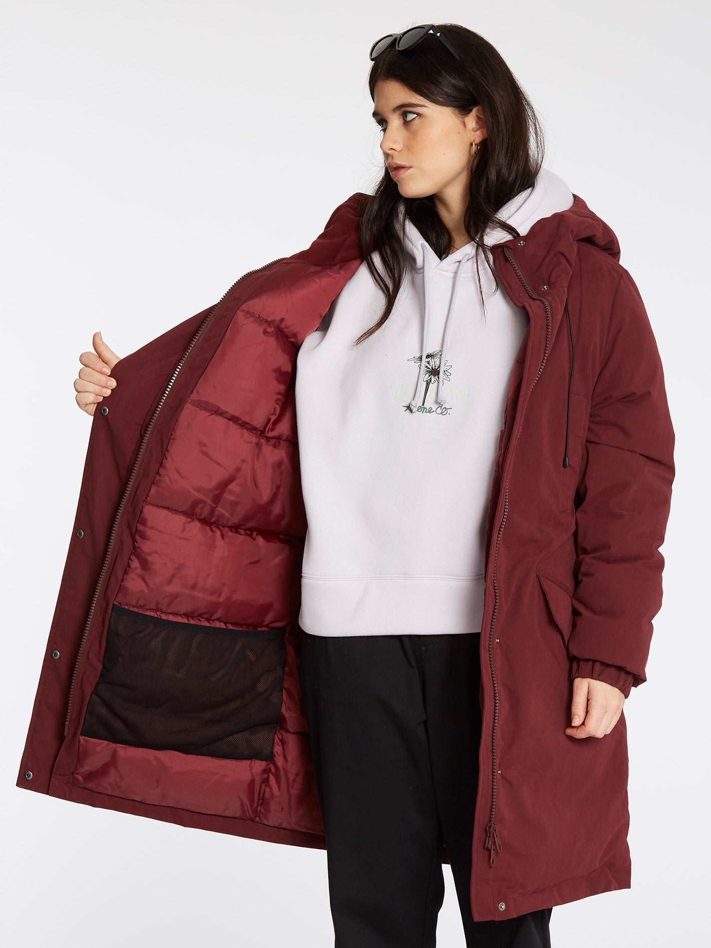 Sleepi Puff Parka - BURGUNDY