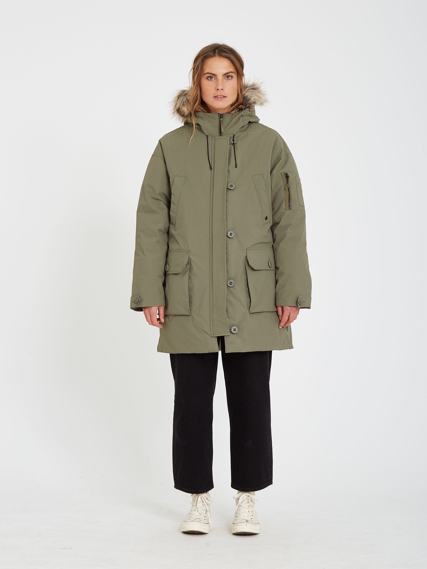 Warmer N Over 5K Parka - ARMY GREEN COMBO