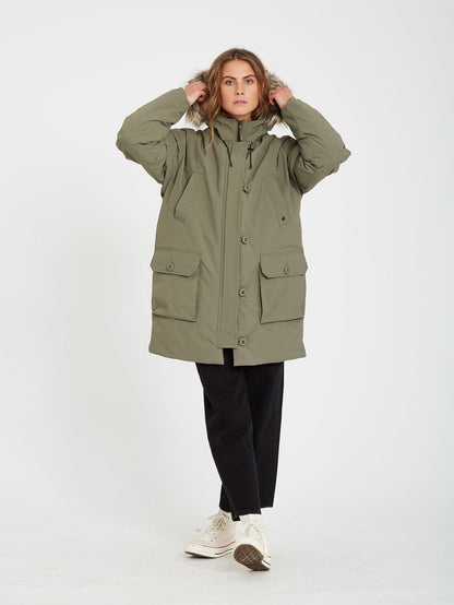 Warmer N Over 5K Parka - ARMY GREEN COMBO