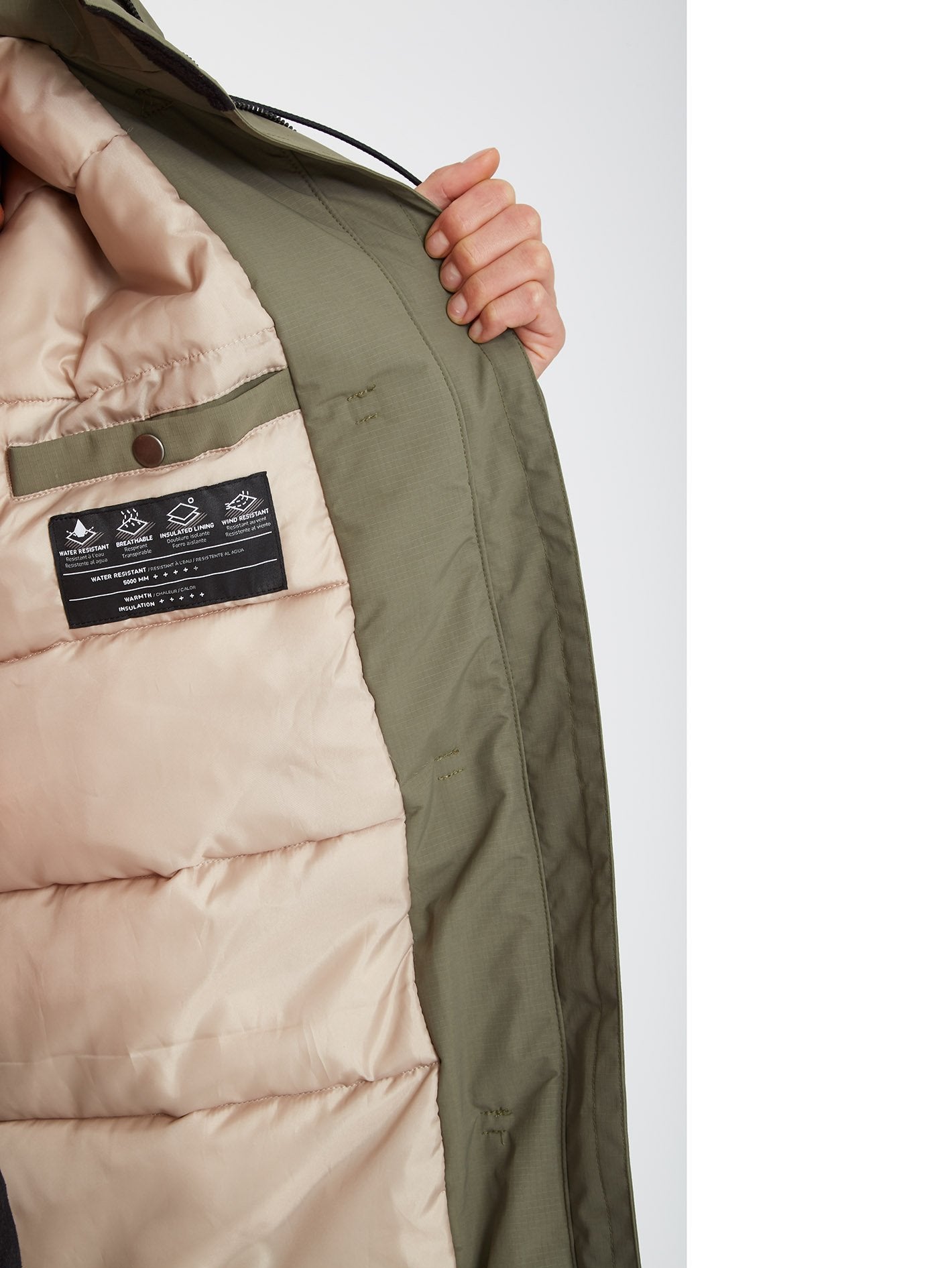 Warmer N Over 5K Parka - ARMY GREEN COMBO