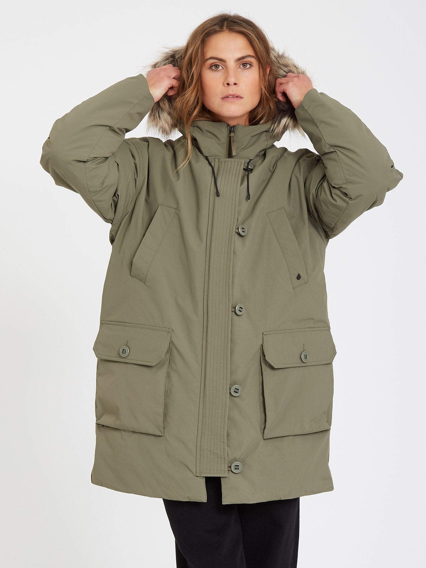 Warmer N Over 5K Parka - ARMY GREEN COMBO
