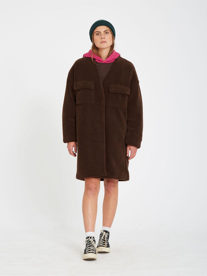 Eesypeesy Coat - DARK BROWN