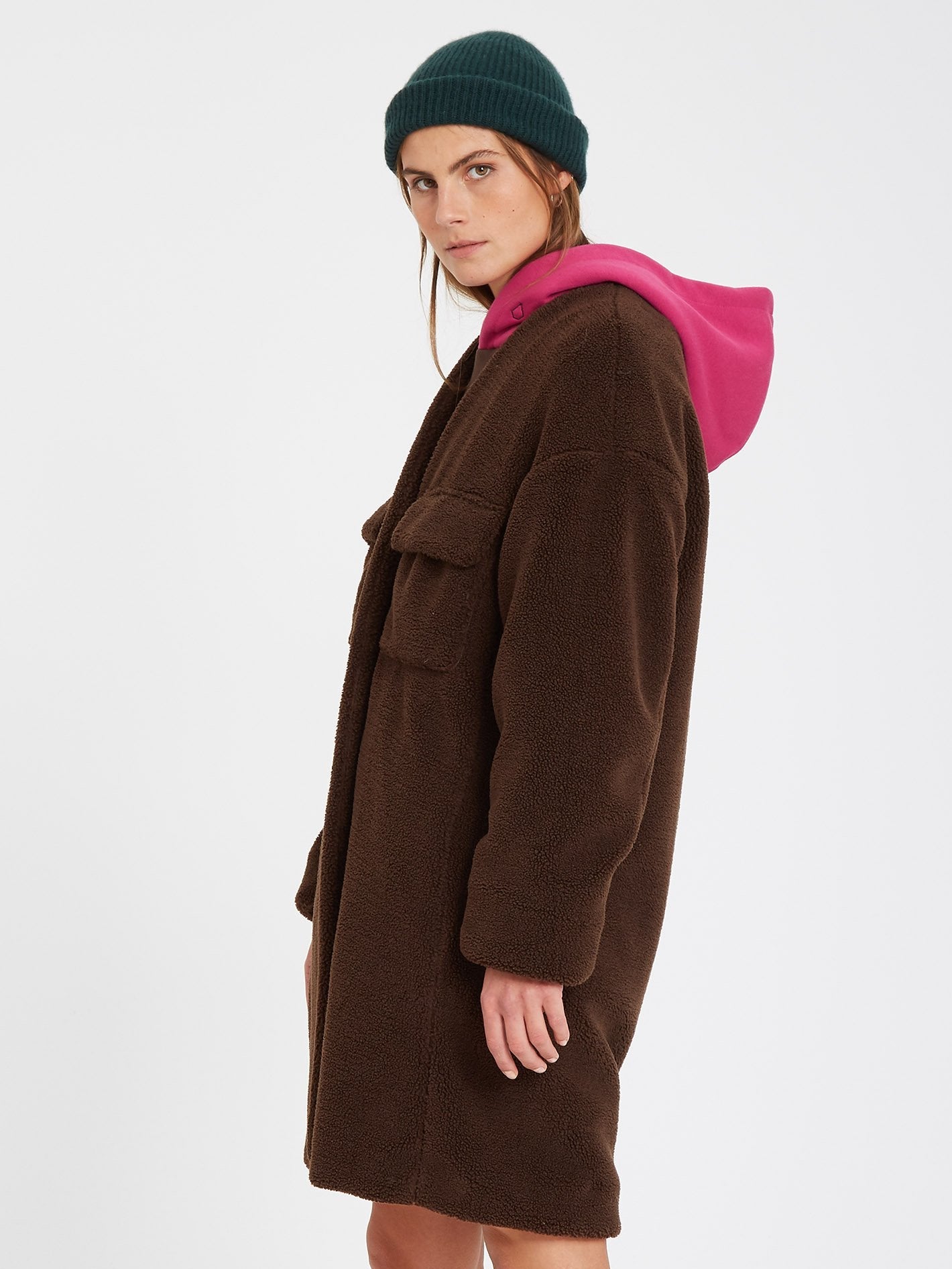 Eesypeesy Coat - DARK BROWN