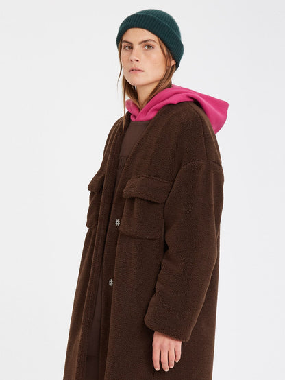 Eesypeesy Coat - DARK BROWN