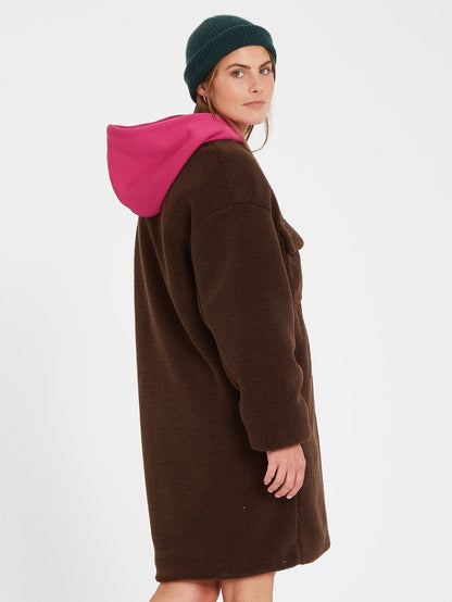 Eesypeesy Coat - DARK BROWN
