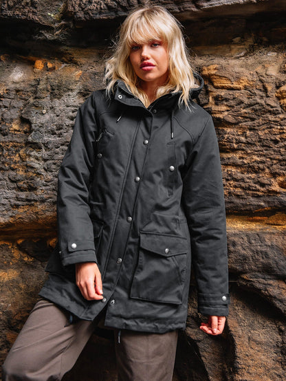 Walk On By 5K Parka - BLACK