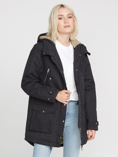 Walk On By 5K Parka - BLACK