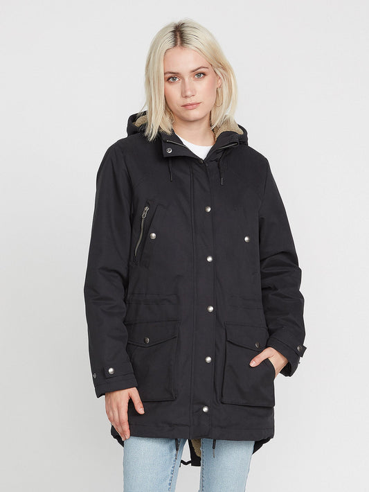 Walk On By 5K Parka - BLACK