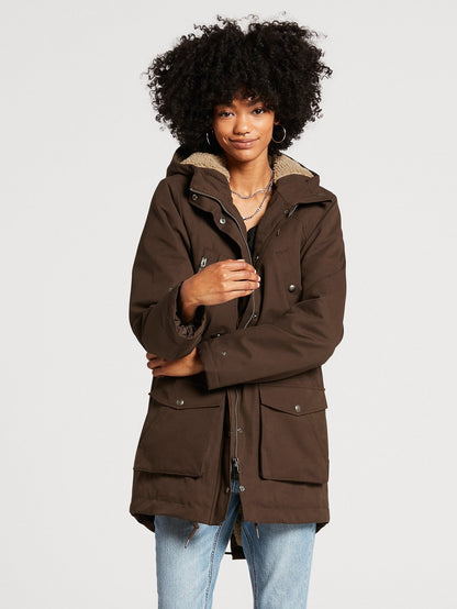 Walk On By 5K Parka - DARK BROWN