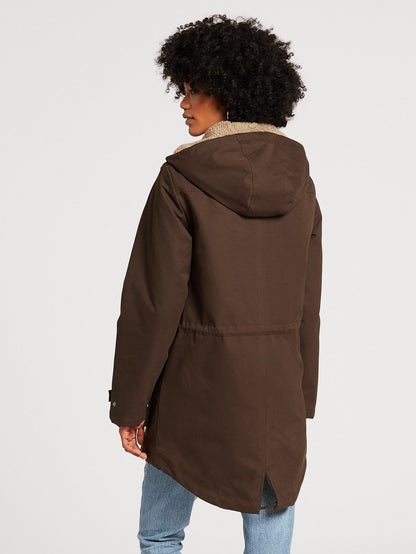 Walk On By 5K Parka - DARK BROWN