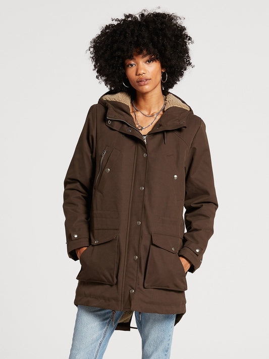 Walk On By 5K Parka - DARK BROWN