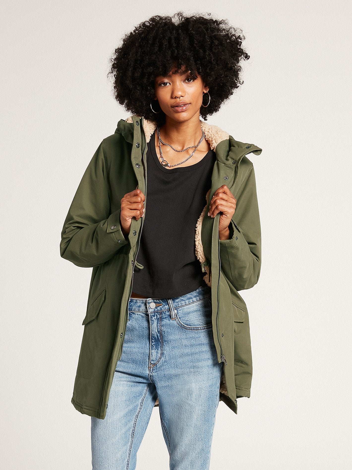 Less Is More 5K Parka - ARMY GREEN COMBO
