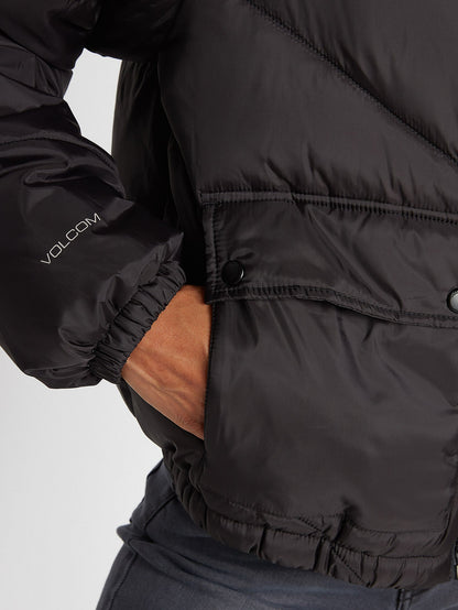 Down'N Puff Jacket (Reversible) - BLACK