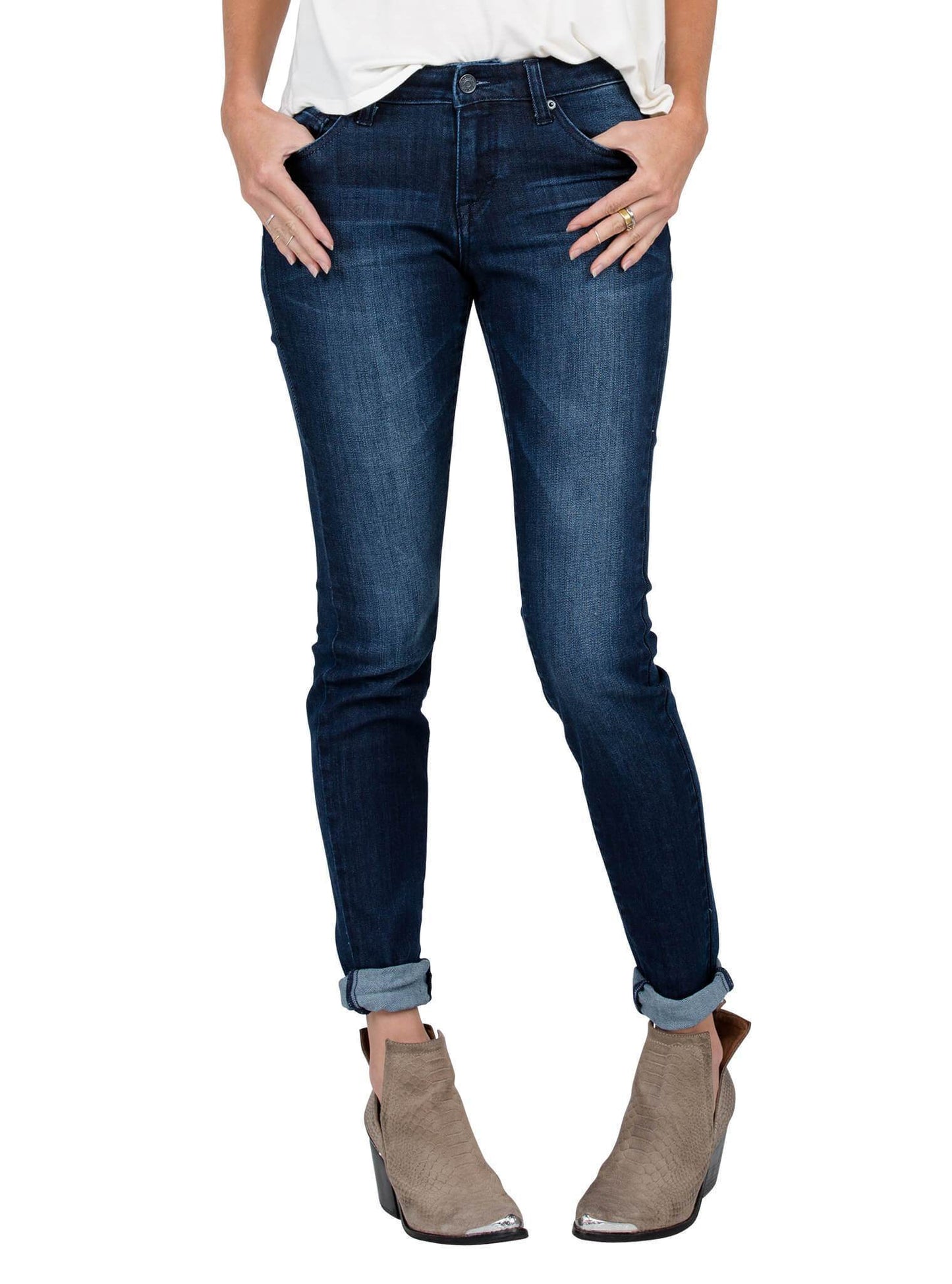 Super Stoned Skinny Jeans - Double Down Indigo