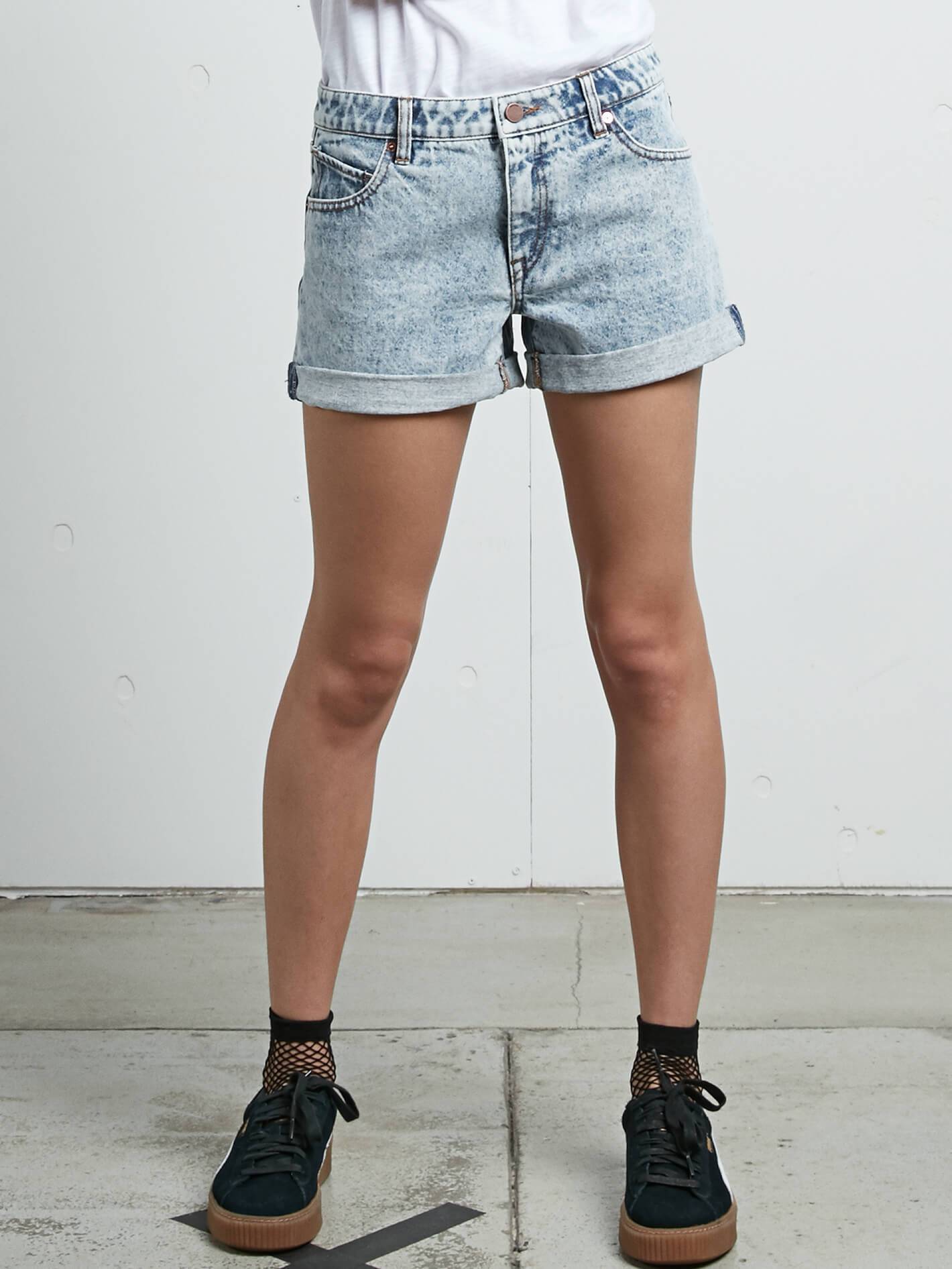 Stoned Short Rolled - Cloud Blue