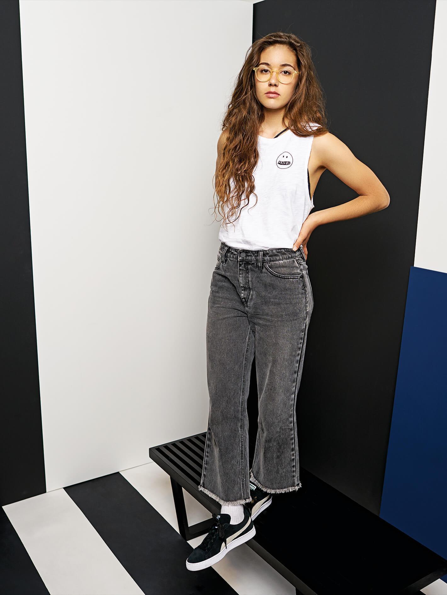 High & Dry Crop Jeans - Smoke